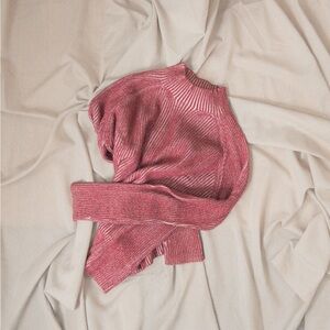 Y2K Two-Toned Ribbed Sweater